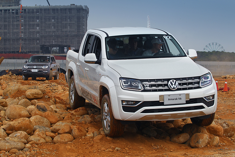 為數共計高達13輛的Amarok,就是今天滿場飛的主角啦!
