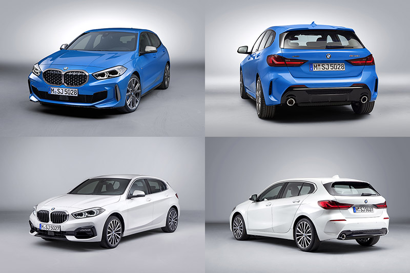藍車為M135i xDrive,白車為118i。