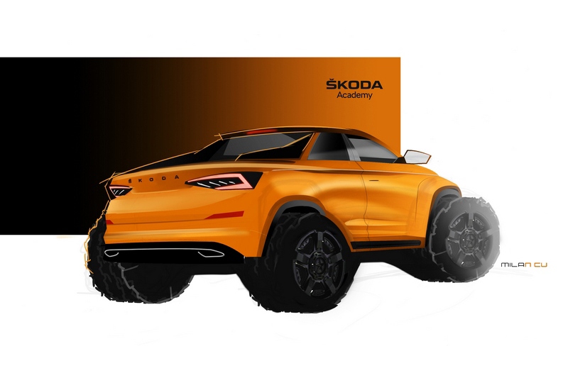Skoda職業學校學生將Kodiaq改成皮卡,並命名為Mountiaq。
