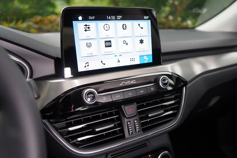 Focus配置的SYNC 3除了支援聲控操作及Apple CarPlay與Android Auto,中文衛星導航也直接列為標配