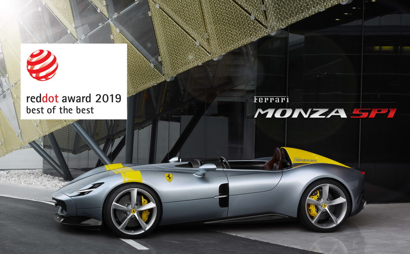  Ferrari Monza SP1 榮膺紅點設計獎最高榮譽 