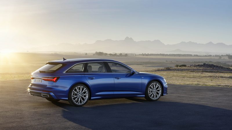 Audi A6 Avant 繼承Audi Prologue概念車的設計語彙,更寬大的六角型水箱護罩與更鋒利的車身折線,展現出洗練氣派的風格。