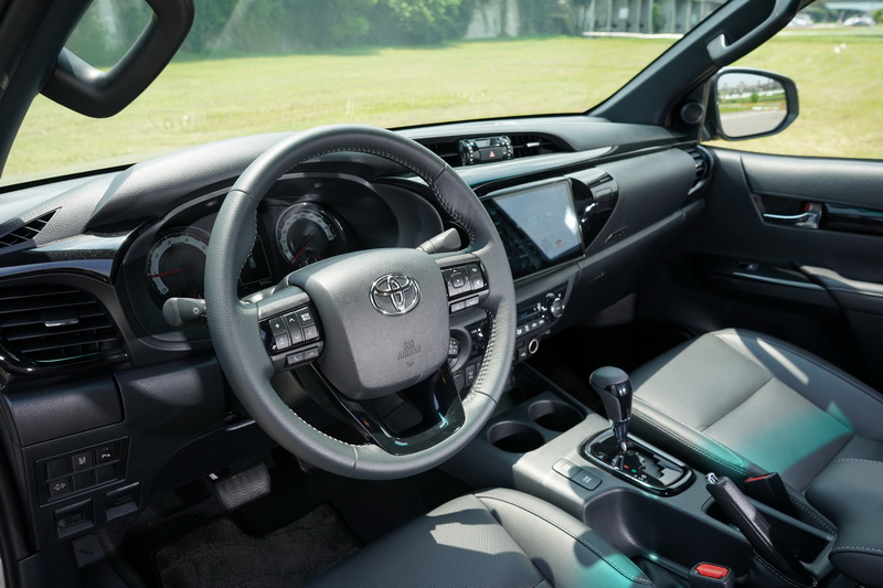 Hilux的內裝完完全全的就是轎車化設定