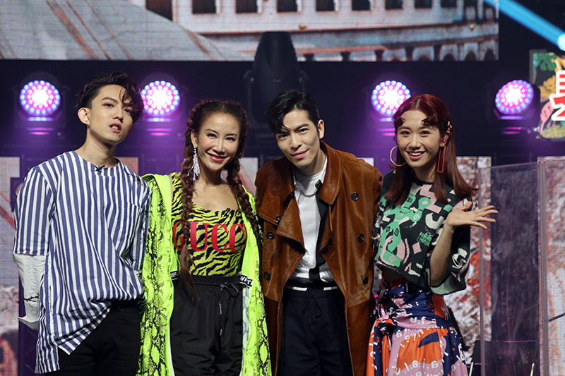 (左起)林宥嘉、李玟、蕭敬騰及Lulu