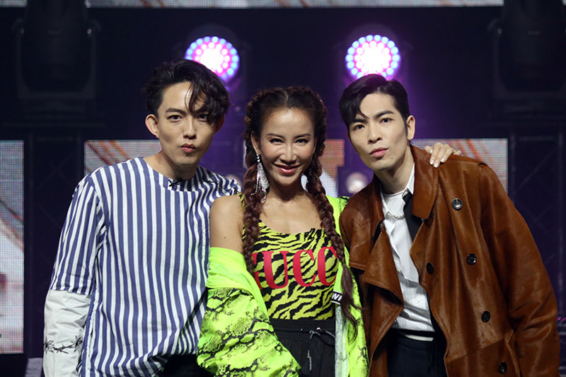 (左起)林宥嘉、李玟、蕭敬騰