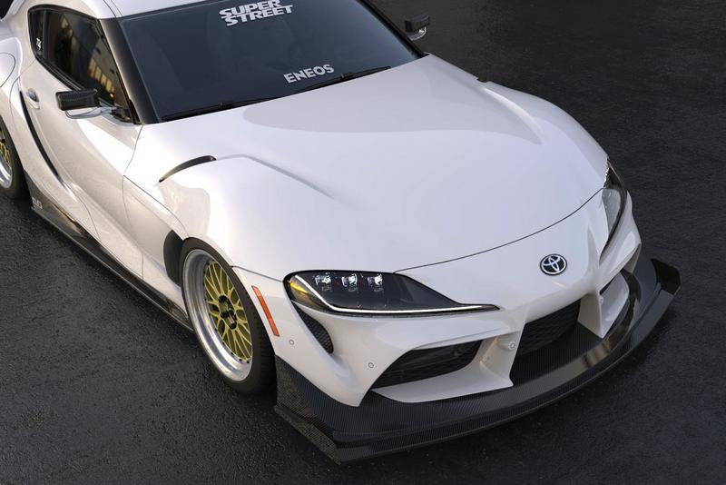 加裝下擾流的Supra,其車頭造型變得更具有霸氣且討喜。