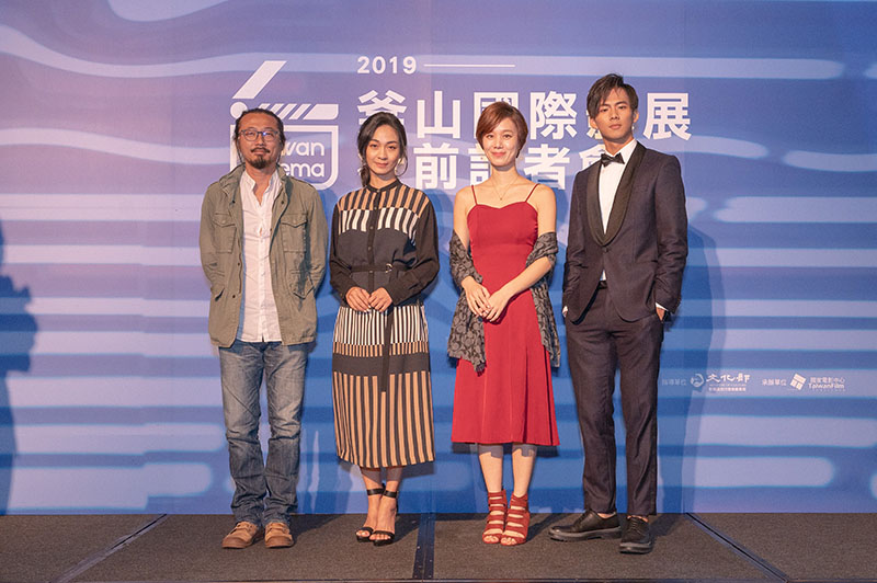 左起:《菠蘿蜜》監製林仕肯、共同導演暨表演指導陳雪甄、演員許乃涵、演員吳念軒