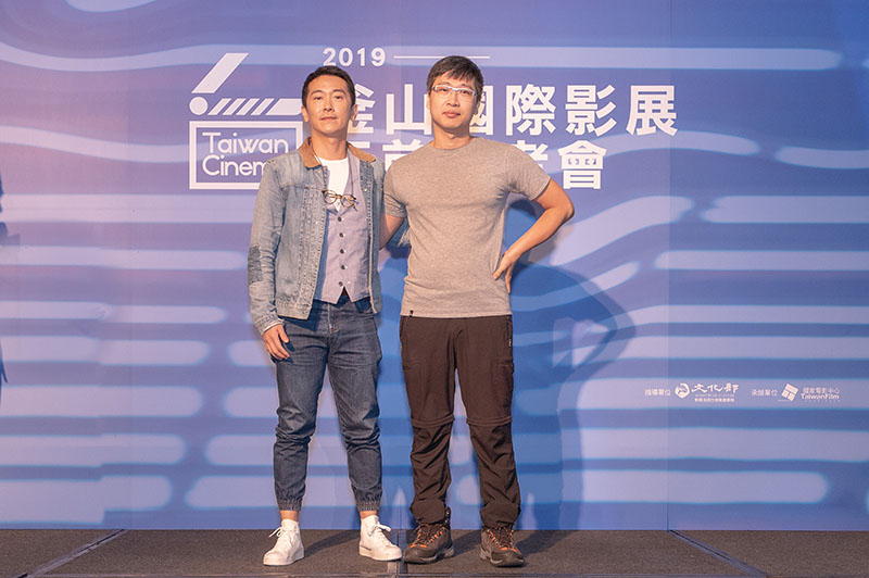左起:《灼人秘密》演員施名帥、製片林聖文