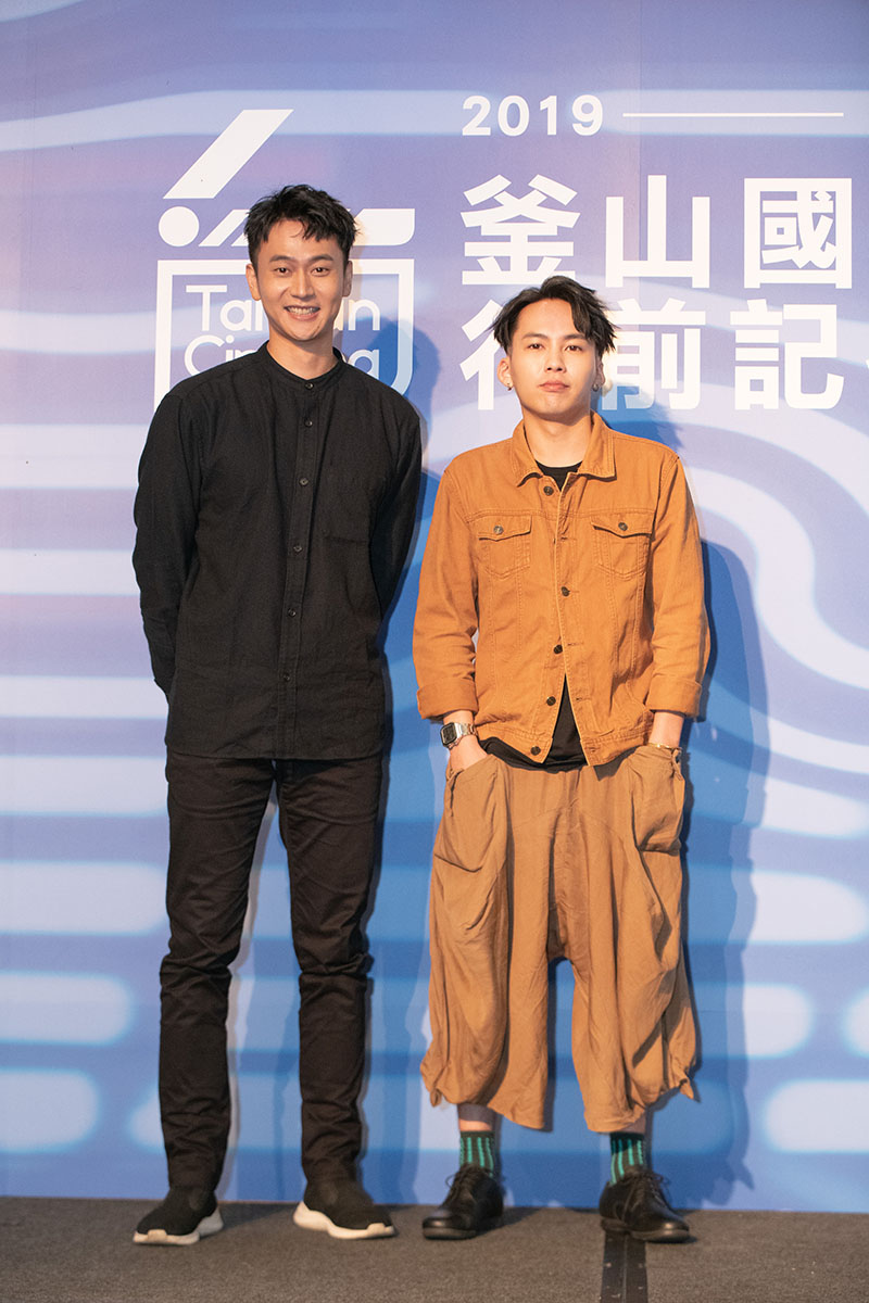 左起:《陽光普照》演員劉冠廷、演員巫建和