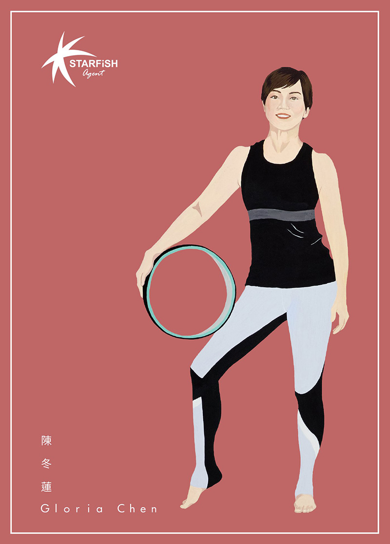 超逆齡Yoga老師 – 陳冬蓮 Gloria Chen。