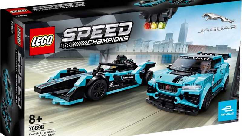 Jaguar與Lego合作推出Formula E與I-PACE eTROPHY積木。