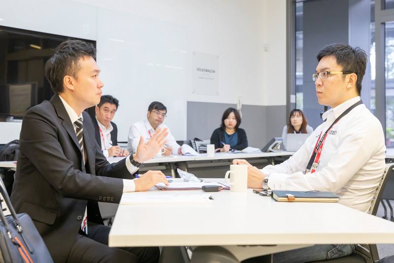 台灣奧迪舉辦情境模擬式競賽,藉以測驗臨場反應與專業素養來提升服務品質。