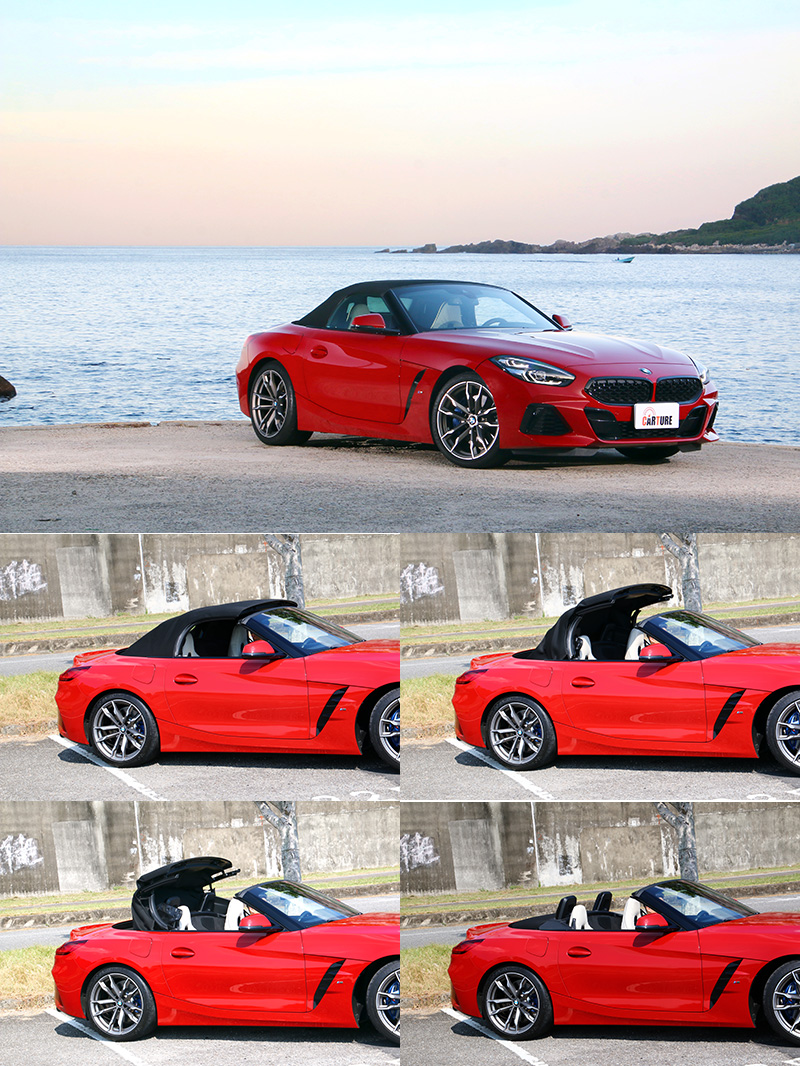 Z4的軟頂敞篷在10秒的時間即可完成開啟或關閉,更可在車速50km/h以下操作。