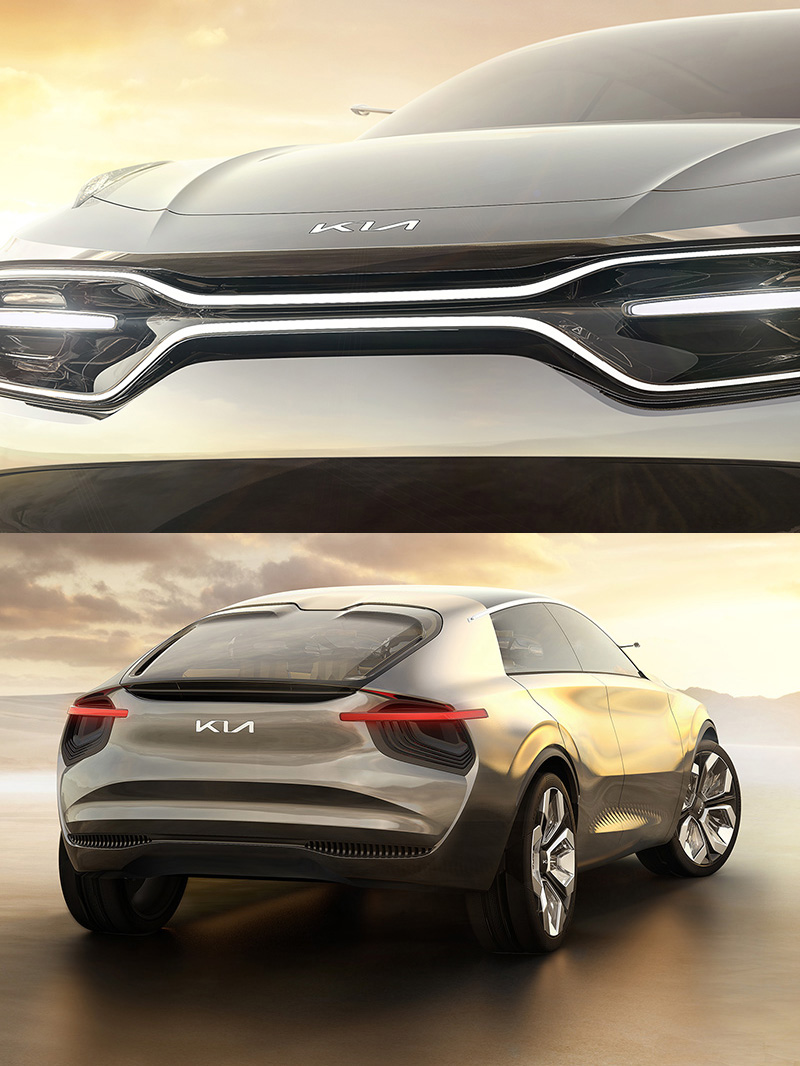 在2019年日內瓦車展中Kia所展出的概念車Imagine by Kia,就已經是使用該全新企業識別系統的雛形。
