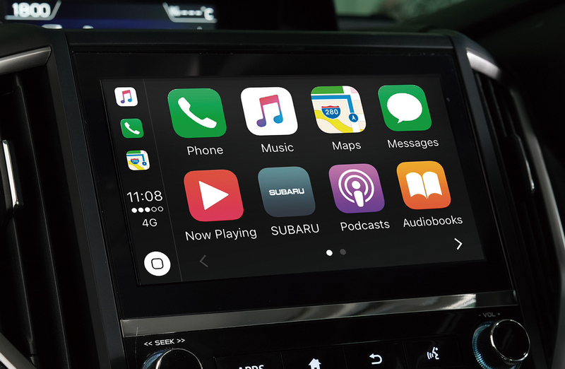 全新8吋智慧影音觸控螢幕支援Apple CarPlayAndroid Auto功能。