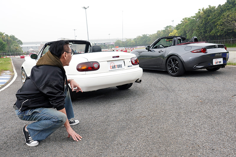 身為第一代車主的龍哥認為,第四代MX-5馬力較大、外型現代,但他依舊鍾意第一代的古典美。