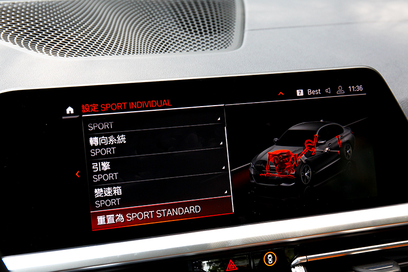 變速箱、懸吊與轉向力道都能調整,引擎輸出則有Sport+模式。