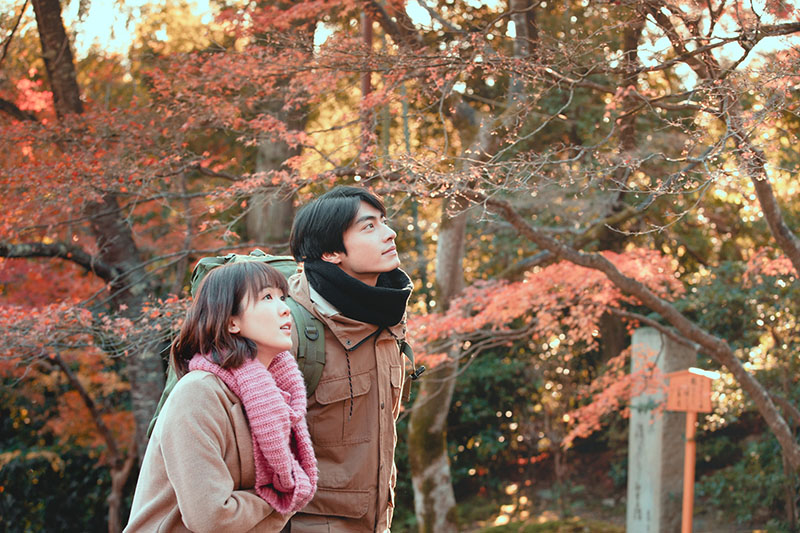《若是一個人》孫可芳、宋柏緯遠赴京都取景。/華視提供