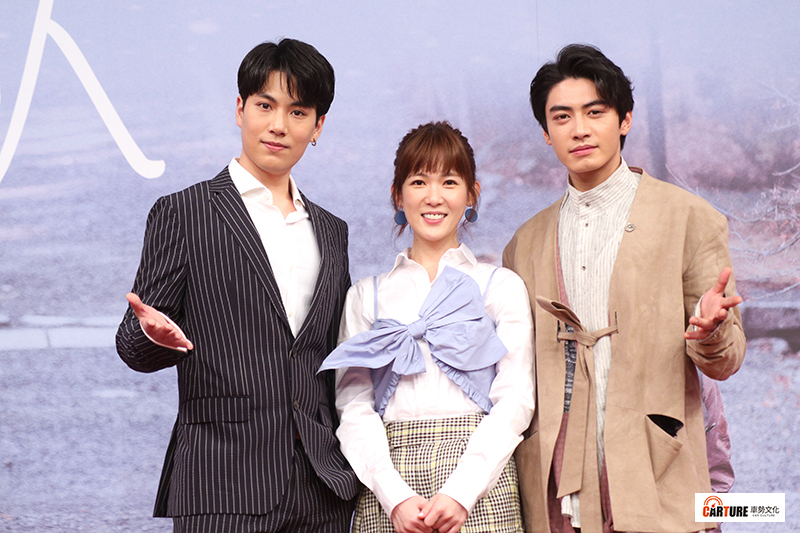 《若是一個人》主要演員(左起)林子閎、孫可芳、宋柏緯。/本站資料照片