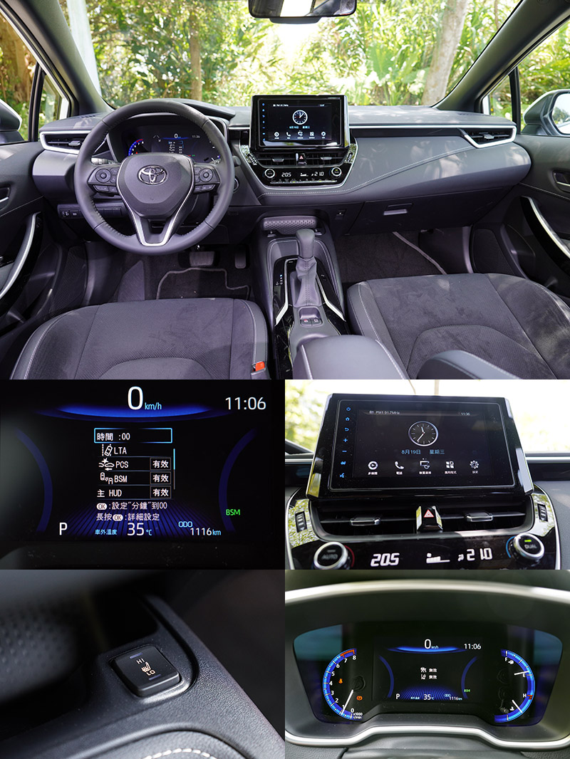 原名Auris的Corolla Sport,在改名後,配備面強化不多,以致在配備比較中較顯弱勢,但其車價也是最低的。