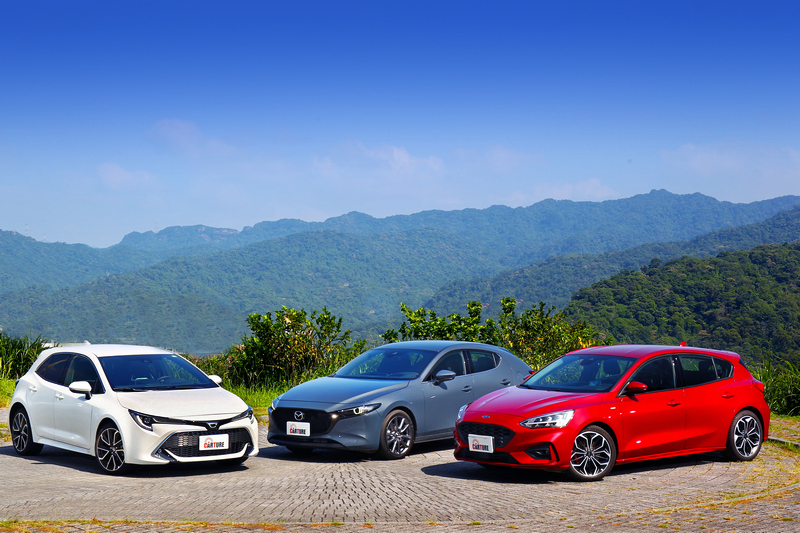 喜歡銳利神情的選Corolla Sport,喜歡低調中帶細膩質感的選擇Mazda 3,喜好樸實與動感兼具的則相中Focus