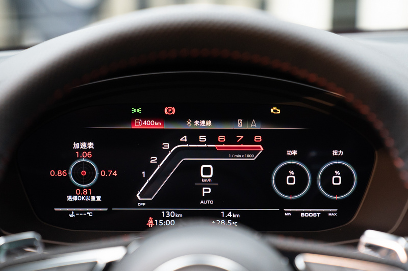 Audi RS 4 Avant 具有三種儀表介面。