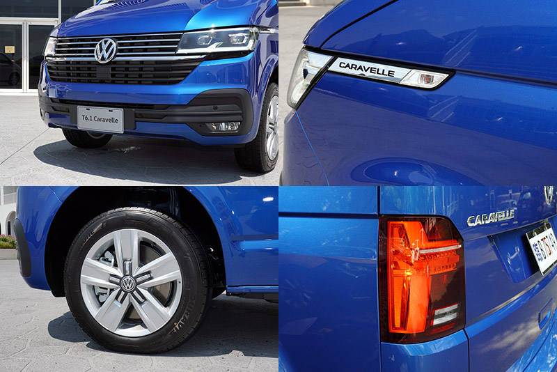 全新的車頭造型與前葉子板增加的Caravelle專屬銘牌,是T6.1 Caravelle在外觀最容易辨識的地方。