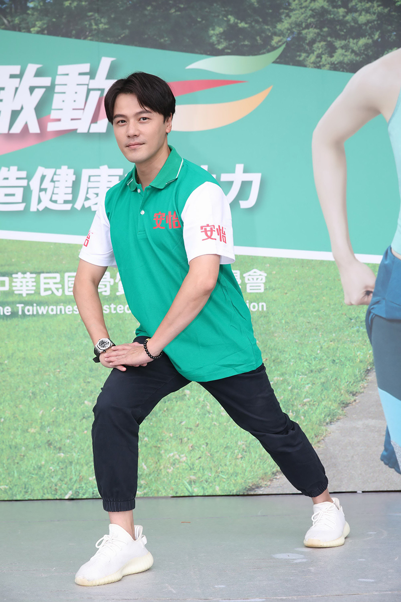 藝人黃文星出席「安怡超敢動打造健康行動力」活動,受邀擔任安怡一日活動大使。/安怡超敢動提供