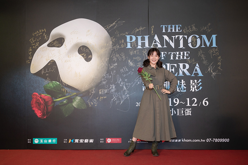 【車勢星聞】楊小黎則表示,《歌劇魅影》是她第一部在美國百老匯觀賞的劇。(圖:寬宏藝術提供)