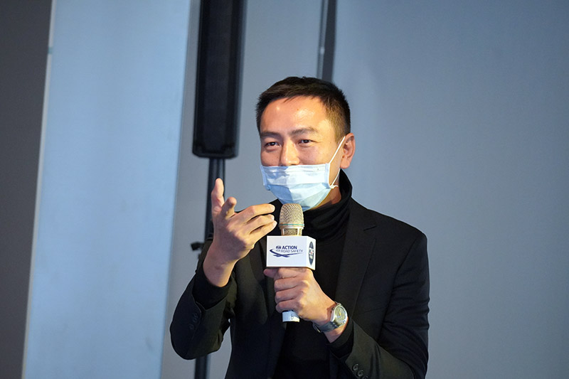 華賽車會賽事部主任鍾岳峙以多年舉辦賽車運動經驗,分享在不同場域與條件下推廣賽車運動的關鍵點。