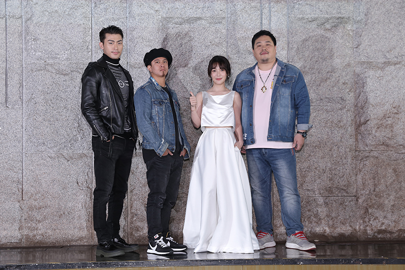 【車勢星聞】電影《山中森林》演員(左起)徐愷、黃遠、黃巧綸、吳震亞。(圖:禾力文創提供)