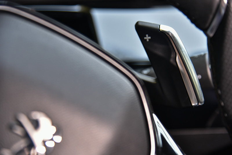 換檔撥片提供手動升降檔功能。