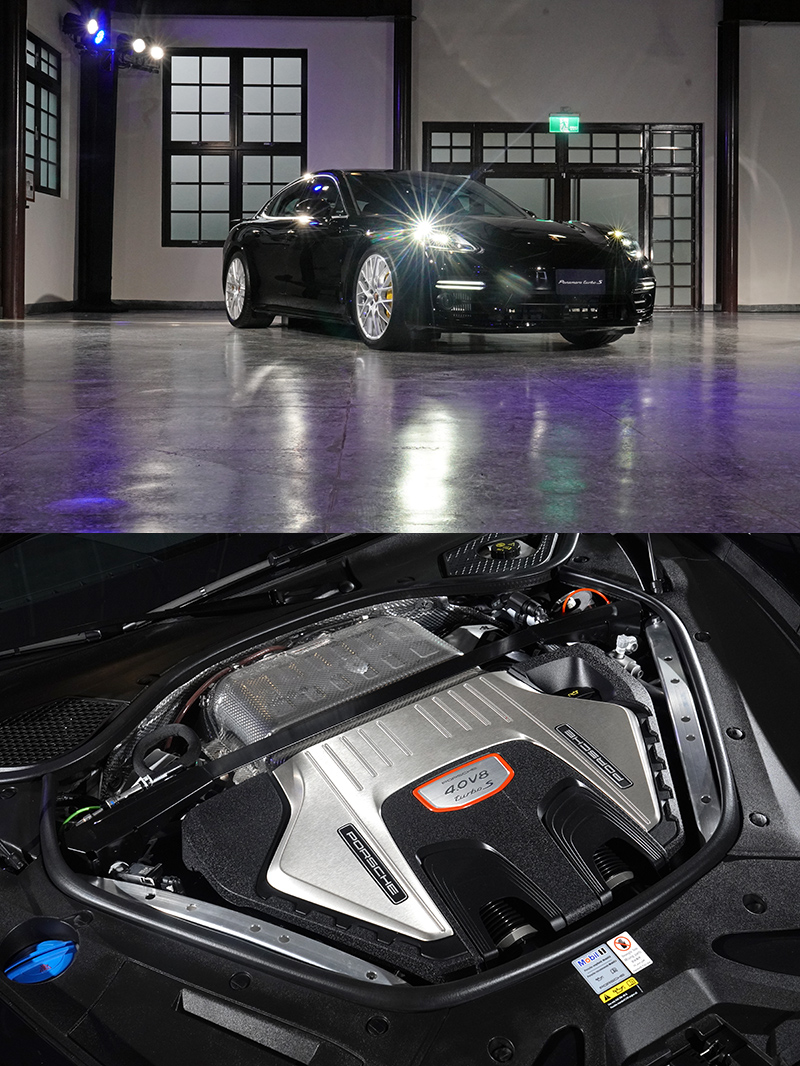Panamera Turbo S搭載 4.0 升 V8 雙渦輪增壓引擎,擁有 630ps、83.4kgm之強勁動力。