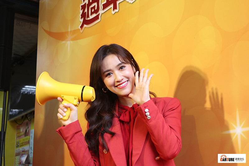 台灣彩券春節代言人Sandy吳姍儒。(提醒:未滿18歲不得購買或兌領彩券)