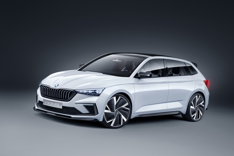 Skoda日前釋出Fabia車側剪影圖,至於造型預計會導入Vision RS Concept元素。
