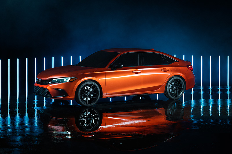 Honda公布11代Civic,造型設計與原型車相同。
