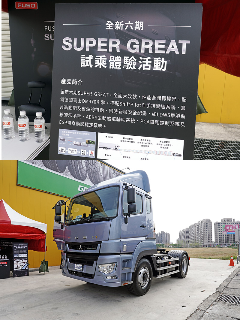 在戶外還有六期Super Grea的試乘體驗活動。