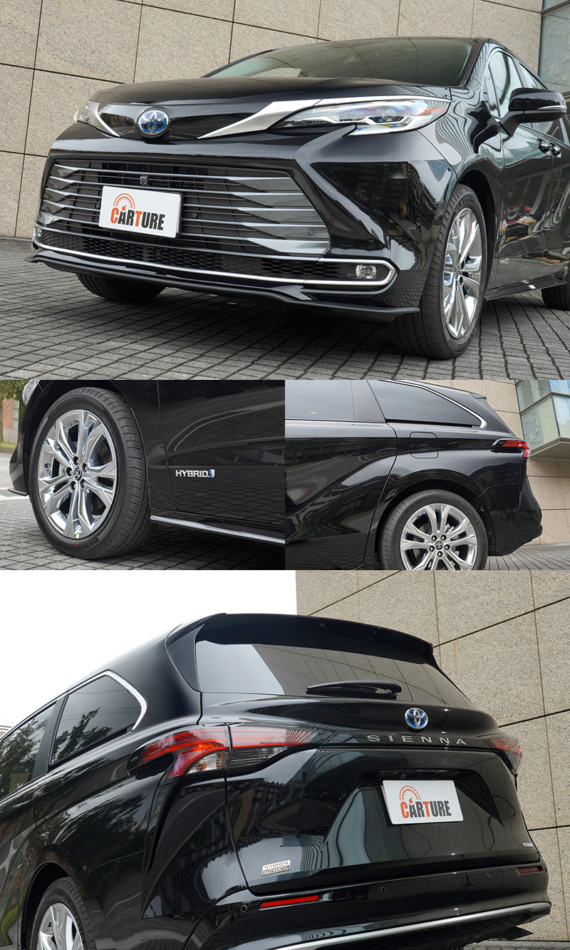 全新Sienna除了換上更霸氣的水箱護罩,線條也變得更為銳利,運動感十足。