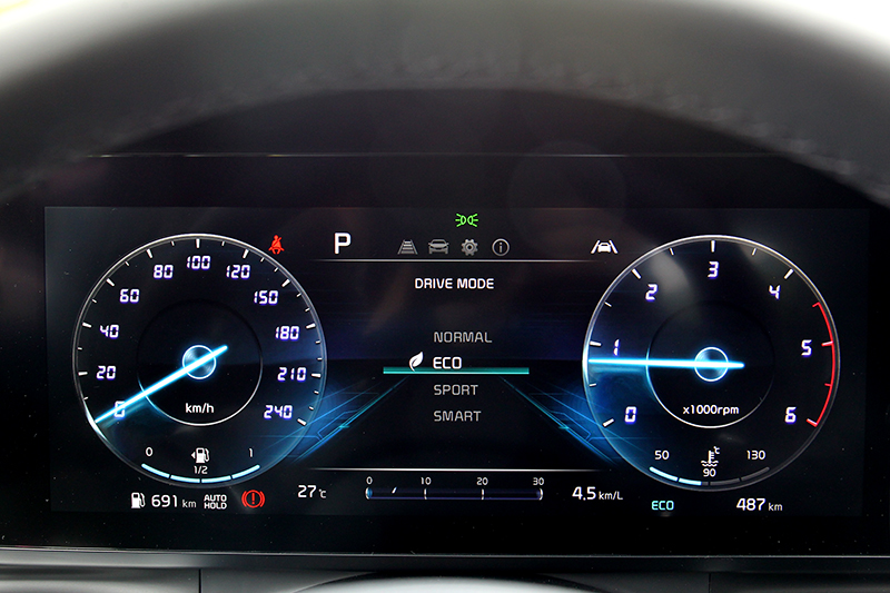 ECO/Normal/Sport/Smart四種模式供你選擇。