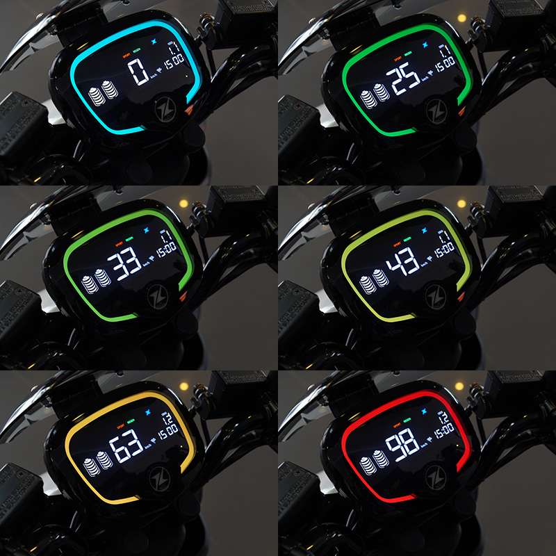 可隨著速度變色的儀錶光環,有助於騎士約略判別車速。