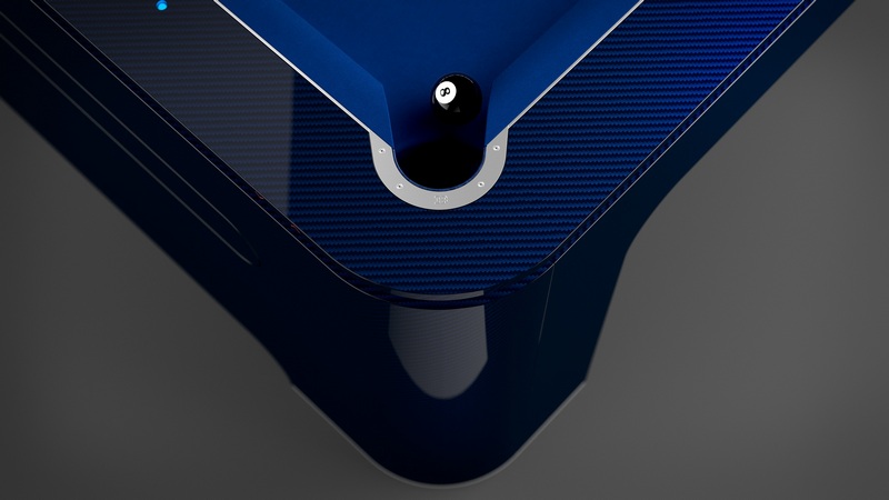 Bugatti撞球採用碳纖維、鈦與鋁等材質。