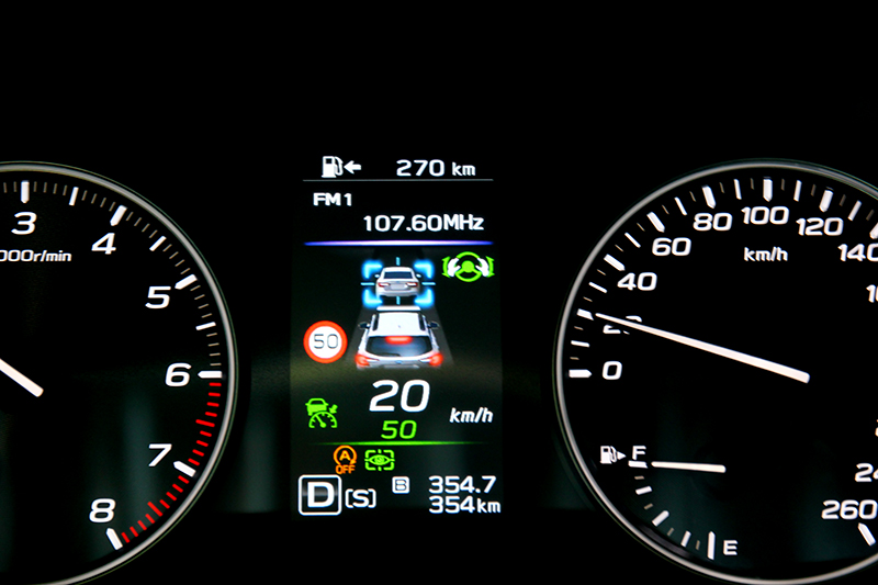 招牌智慧安全科技升級至EyeSight 4.0,不僅ACC作動更順暢野新增多項功能。