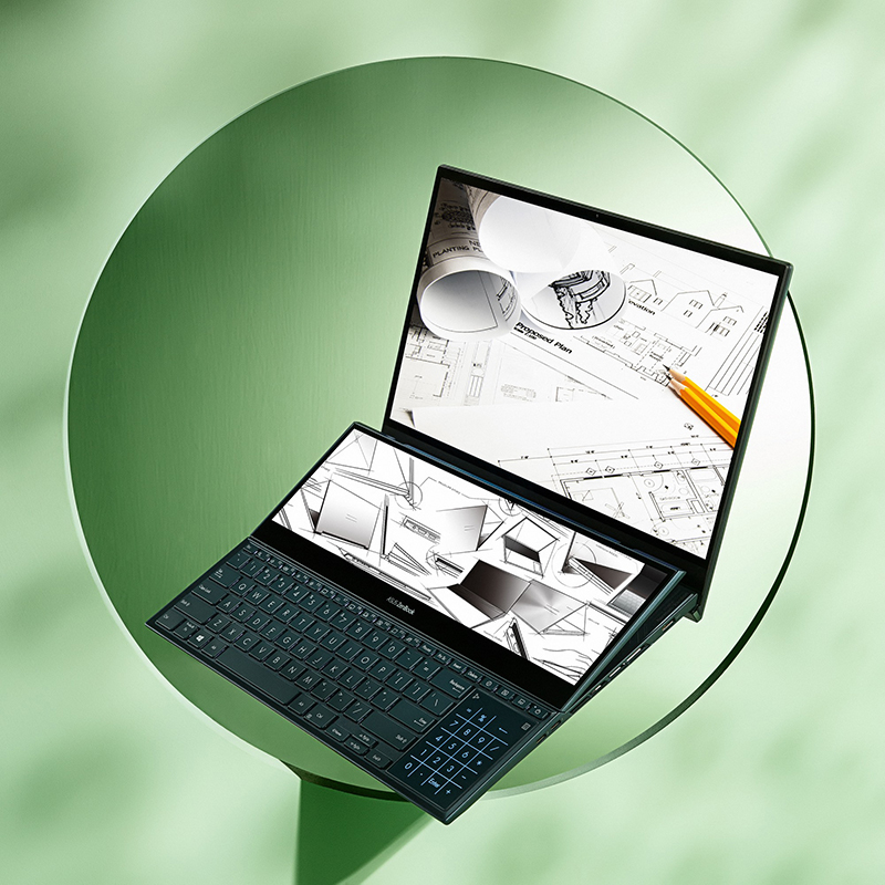 ASUS ZenBook Pro Duo 15 OLED (UX582)以OLED絕美螢幕結合頂規繪圖效能,在眾所期盼下開賣(圖:品牌提供)