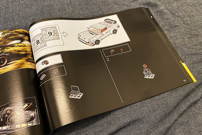 如果要組的是911 Turbo的話,說明書寫得很清楚就拆8+9兩袋零件了。