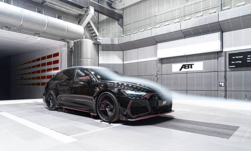 RS6 Avant Johann Abt Signature Edition有進行風洞測試，以確保整體力學與下壓力表現，