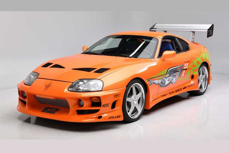 Paul Walker在電影《玩命關頭1》開過的Toyota Supra,最終以55萬美元金額成交。