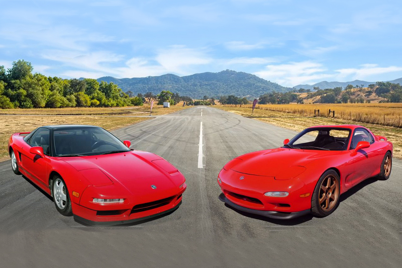  再現經典對決，Honda NSX vs Mazda RX-7 