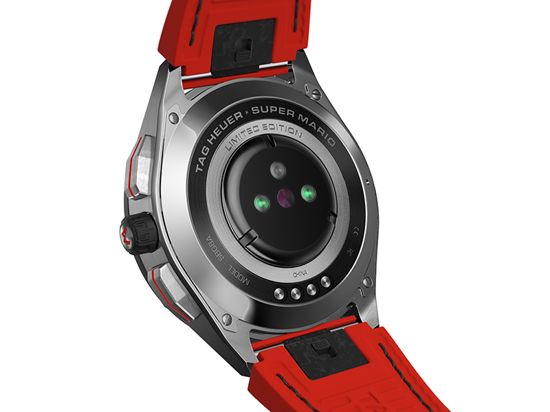 TAG Heuer Connected x Super Mario 限量版智能腕錶, 參考編號SBG8A13.BT6254全球限量2,000支,建議售價70,700元。(圖:品牌提供)