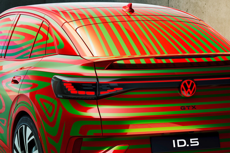 ID.5擁有更流線的車尾,同時也會GTX車型。