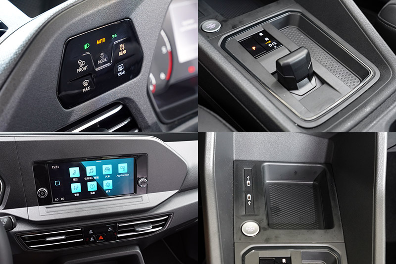 駕駛座左側的數位觸控車燈組控制面板、中控台觸控式功能快捷鍵整合多項車用功能、新世代多媒體影音系統、電子線傳式排檔系統、按鍵式電子手煞車及觸控式車艙LED照明燈等,營造出煥然一新的科技氛圍。